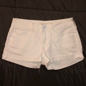 Pacsun Bullhead white denim shorts